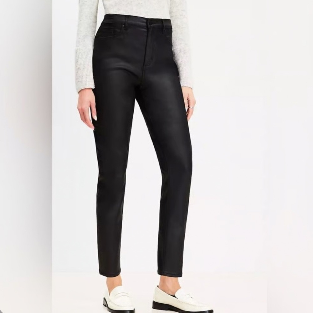 LOFT The Skinny Faux Leather Pants